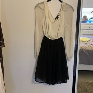 Black and sheer white dress 👗